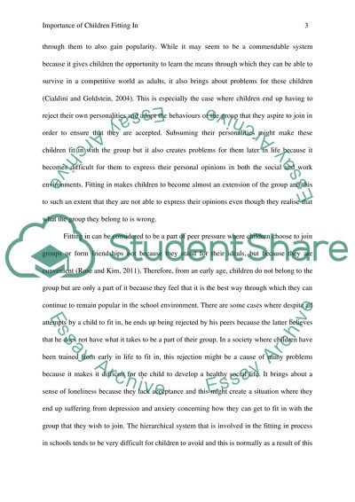 The Process of Fitting in