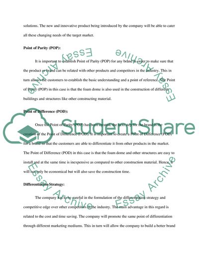 The Main Target Market of the Innovative Foamed Doom