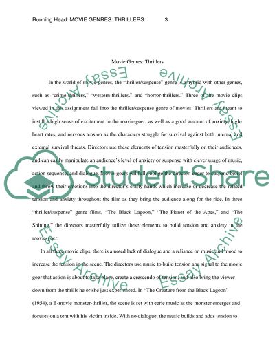 Movie Genres: Thrillers