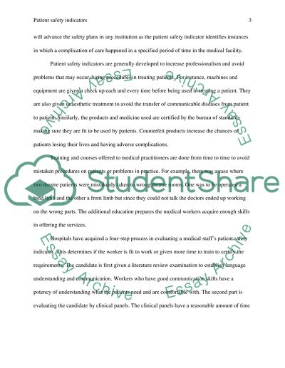 Patient Safety Indicators