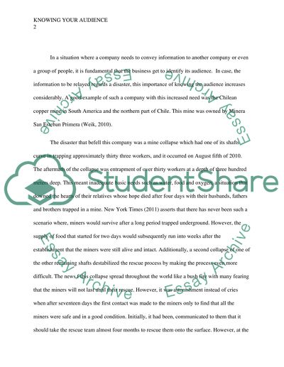 Knowing Your Audience Paper and Communication Release