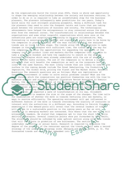 Global forces shaping the future of business and society