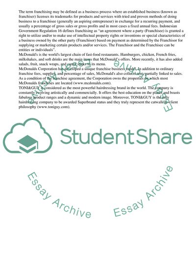 Franchising in Indonesia