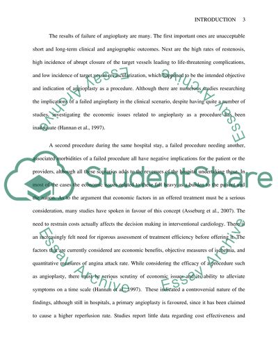 Atherosclerotic Vascular Diseases and Failure of Angioplasty