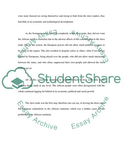 What impact did the Atlantic slave trade have on the nations of the West African interior