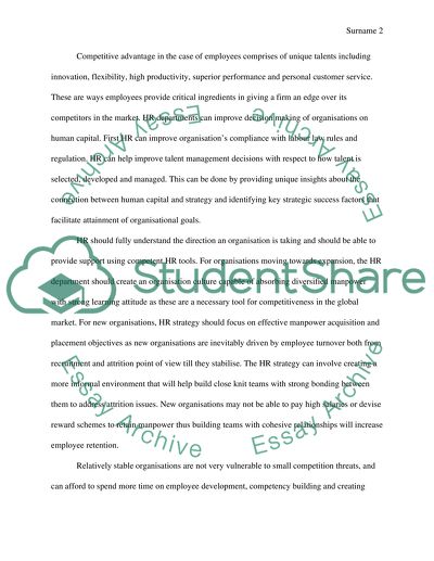 Strategic management of human resource