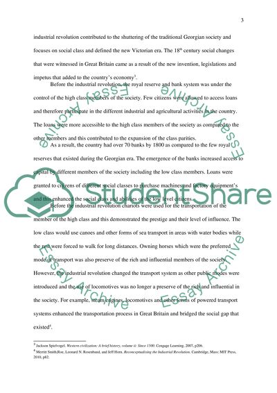 How and why did the Industrial Revolution change the class system of Great Britain