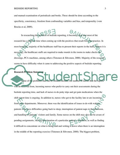 The Purpose of a Review of Literature in a Nursing Research Proposal