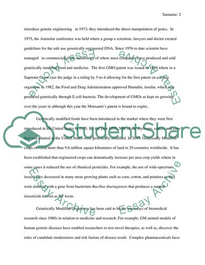 Analysis of the Advantages and Disadvantages of Genetically Modified Products