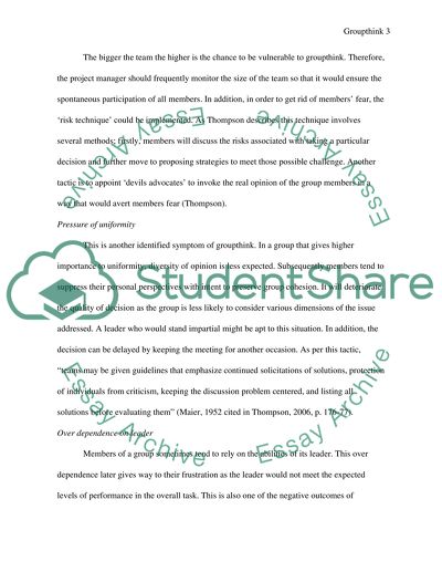 Impacts of Groupthink on Decision Making