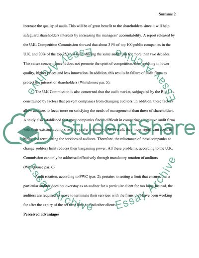 Does the Rotation of Auditors Improve the Quality of Auditing