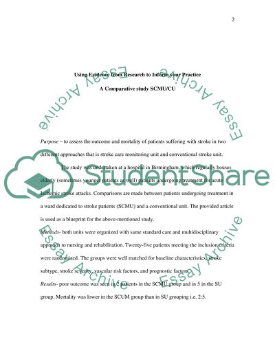 Using Evidence from Research to Inform your Practice