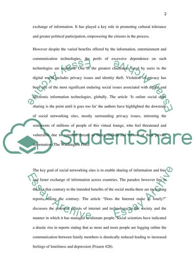 Impacts of technology