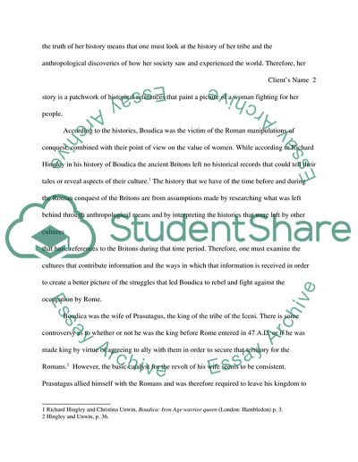 Fighting Woman Boudica as a Victim of the Roman Manipulations : Courage and Rebellion