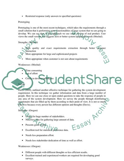 System Development Requirements