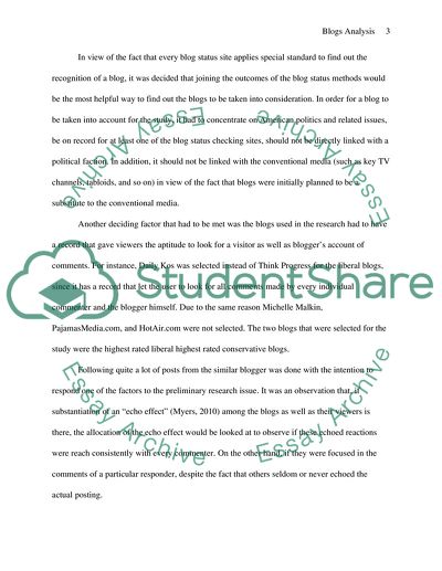 Political Blogs Analysis