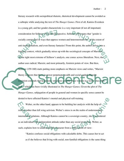 Character Analysis of Katniss Everdeen