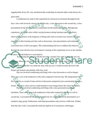 Biting Nails Behavior Modification