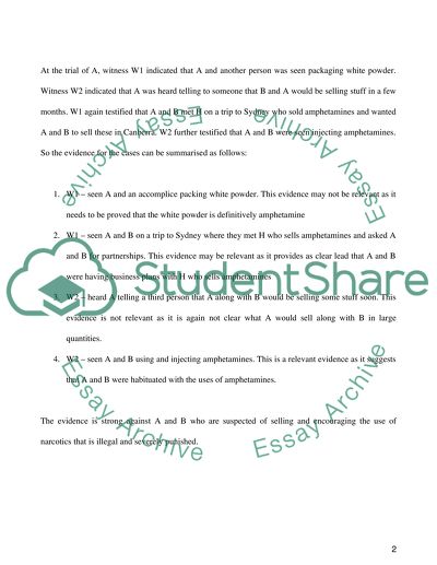 Discussion on Evidence Law