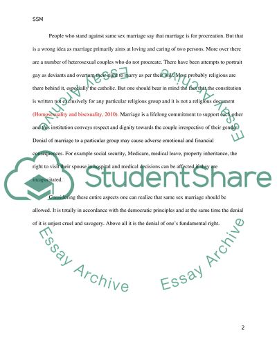 Same sex couple SHOULD BE allowed to marry