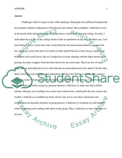 Studying with People with Different Backgrounds