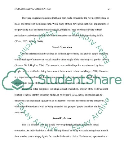 Conduct a literature review of studies to analyse the basis of human sexual orientation