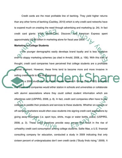 Prohibition of On-campus Credit Card Marketing