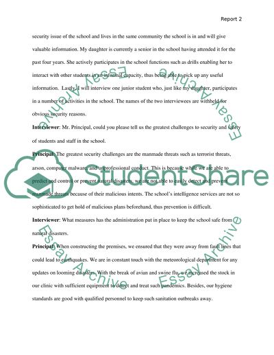 Homeland Security - The New Town High School