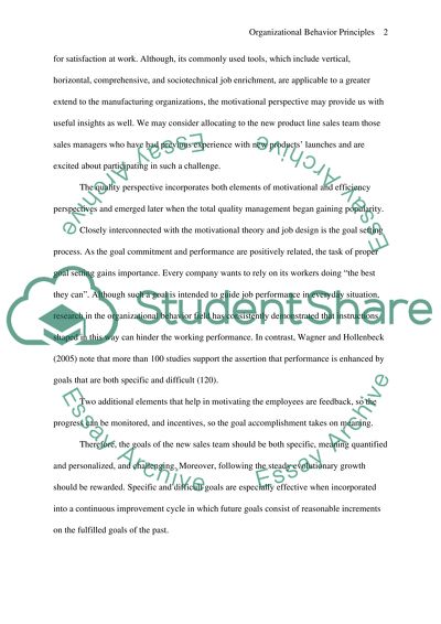 The Organizational Behavior Principles Presentation