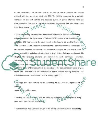 Techniques for Measuring Over-All Speeds in Urban Areas