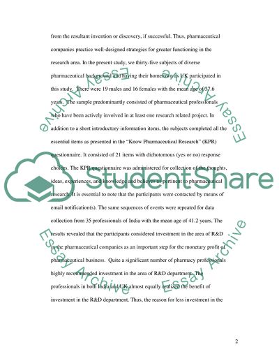 To encourage research and development can determine the success of business in the market place