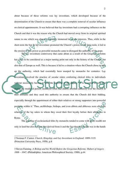 Church Reform and Religious Enthusiasm in late 11th-early 12th century