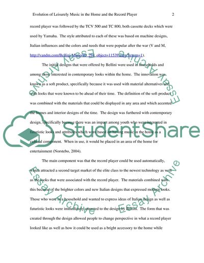 Evolution of Leisurely Music in the Home and the Record Player