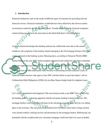 Role of securitization and structured finance products in the recent banking and financial crisis