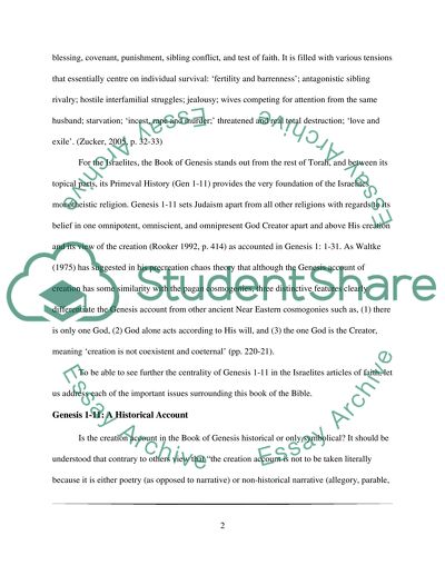 The Israelites Articles of Faith