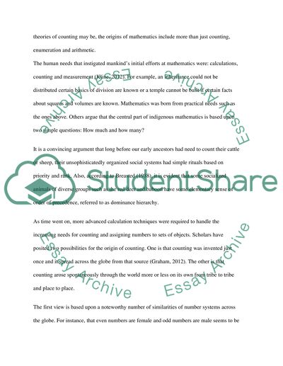 Ancient and Indigenous Mathematics