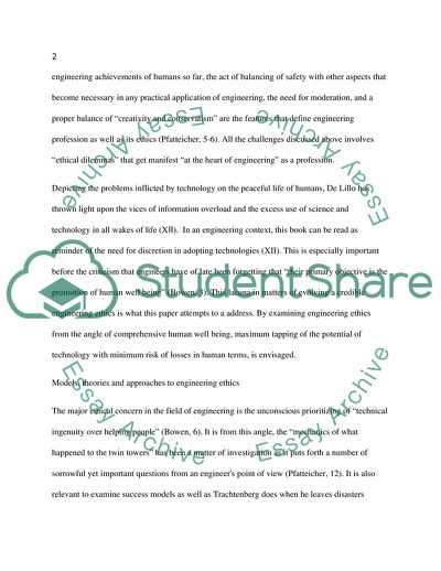 Analysis of Engineering Ethics