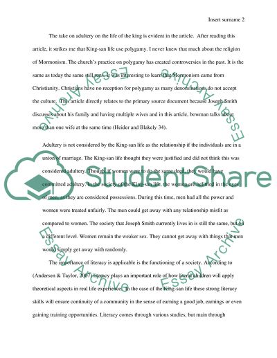 Synopsis of the Activity