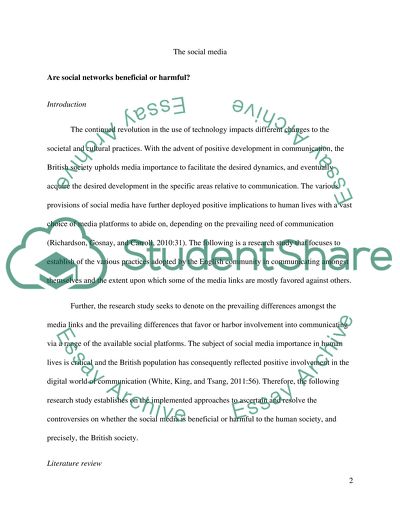 The Research Study of Social Media