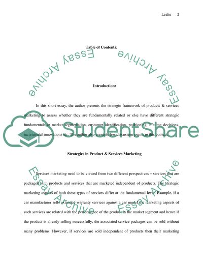 Service Marketing and Product Marketing