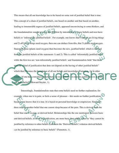 Foundationalism in epistemology image