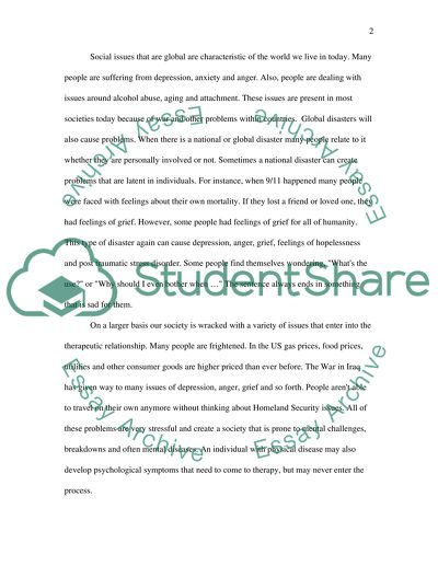 Role Played by the Therapeutic Relationship in Psychological Therapies