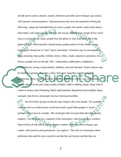 Rhetoric & Stereotypes