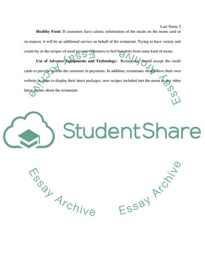 Quality and Superior Services of Restaurants