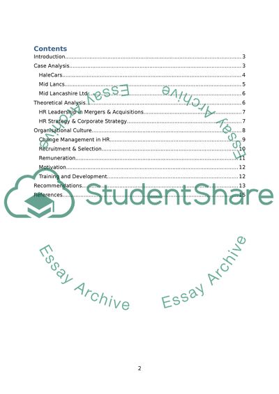 New HRM Strategy for Mid Lancashire Automotive Ltd