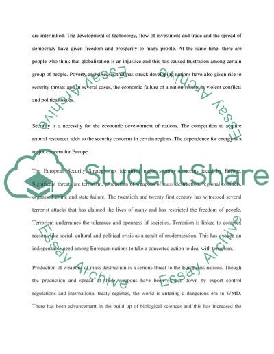 Priority of Defence and Security in European Countries during the 20th and 21st Century