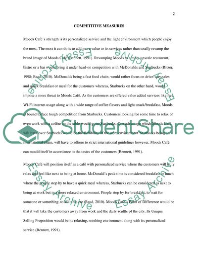 Marketing Plan for Moods Caf