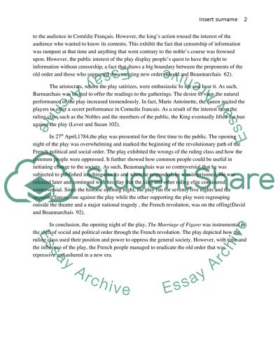 The Marriage of Figaro by Pierre De Beaumarchais