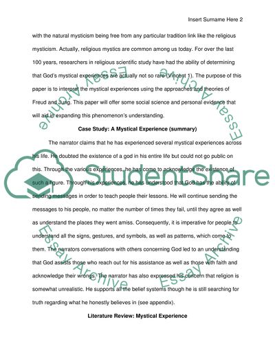 World Religions - Psychology of Mystical Experience