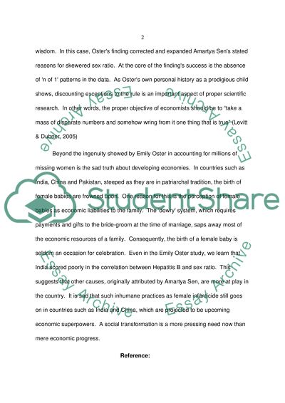 The Search for 100 Million Missing Women